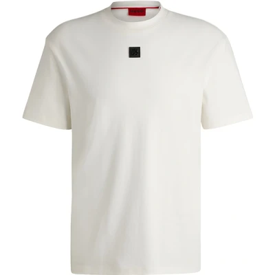 Afbeelding van HUGO Dalile Tshirt basic, Heren, Maat: Medium, Natural
