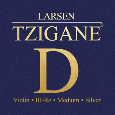Afbeelding van LARSEN STRINGS Vioolsnaren Tzigane multifilament vezelkern D zilver medium