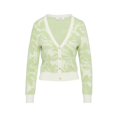Afbeelding van comma casual identity Jacquard MIT Effekt Vest, Dames, Maat: 34, Weiß