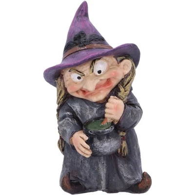 Afbeelding van Nemesis Now D5049R0 Dubbele Kleine Heks en Ketel Beeldje, Polyresin, Zwart, 9.7cm