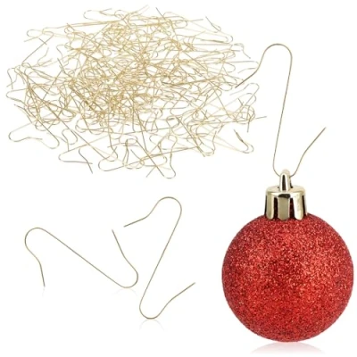 Afbeelding van COM FOUR® 150x haken voor kerstboomversieringen Dubbele Perfect decoratieve hangers
