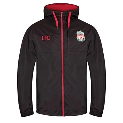 Afbeelding van Liverpool FC Regenjas/windjak voor mannen Officiële cadeauset Zwart Medium