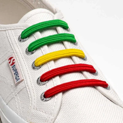 Afbeelding van U Lace Kiddos Elastische Veters Rasta Mix N Match Pack
