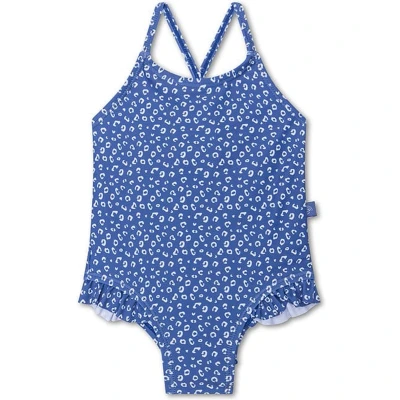 Afbeelding van Swim Essentials UV Badpak Meisjes Blauw Panterprint Maat 122/128