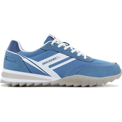 Afbeelding van Dockers by Gerli Sneakers laag, Heren, Maat: 41, Blau kombi Textiel/ synthetisch