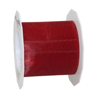 Afbeelding van C.E. Pattberg Organza lint, Bordeaux, 72mm 25m