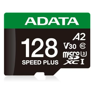 Afbeelding van ADATA SPEED PLUS microSDXC 128 GB geheugenkaart UHS I U3, Class 10, V30, A2