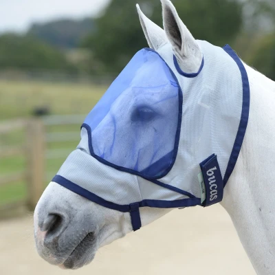 Afbeelding van Bucas Buzz Off Deluxe Masker Zonder Oren L Blauw