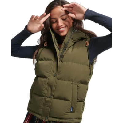 Afbeelding van Superdry Everest Bodywarmer, Dames, Maat: 44, Surplus goods olive