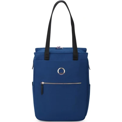 Afbeelding van DELSEY PARIS Schoudertas Vrije tijd rugzak met laptopvak Securstyle Tote 14L Darkblue Donkerblauw