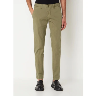 Afbeelding van Marc O&#039;Polo heren Stig tapered fit chino met stretch in de kleur Groen, maat: W29/L34