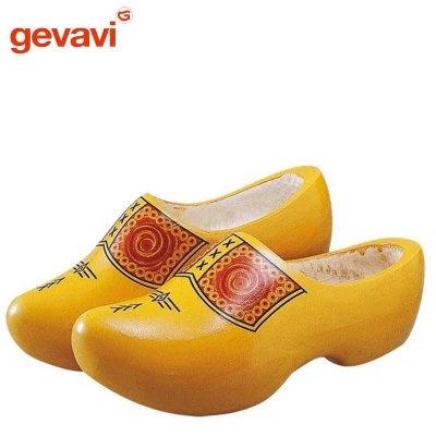 Afbeelding van Gevavi Farmer Geel Houten Klompen Uniseks