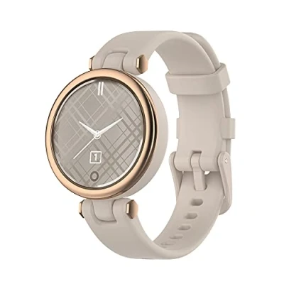 Afbeelding van Yikamosi Compatibel met Garmin lily Bandje,Snelle release Zachte Siliconen Roestvrij stalen sluiting Vervangende Bandje voor lily,Khaki