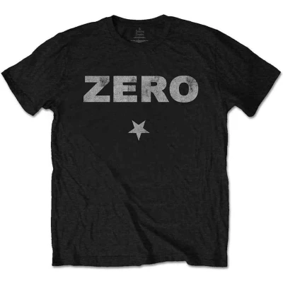 Afbeelding van Smashing Pumpkins Zero Distressed Heren T shirt 2XL Zwart