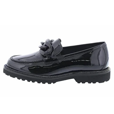 Afbeelding van Sioux Meredith Instappers, Dames, Maat: 44.5, Schwarz Leer