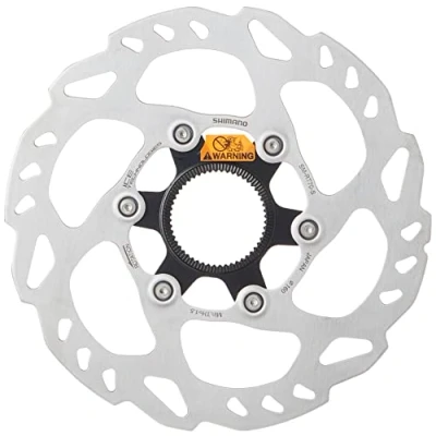 Afbeelding van Shimano Remschijf 105 Sm rt70 203 Mm Center lock Rvs/alu Zilver