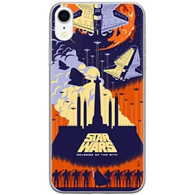 Afbeelding van ERT GROUP mobiel telefoonhoesje voor Apple Iphone XR origineel en officieel erkend Star Wars patroon 030 optimaal aangepast aan de vorm van mobiele telefoon, hoesje is gemaakt TPU