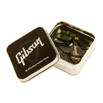 Afbeelding van Gibson Plektrum standaard Thin Pick Tin 50 Picks Plectrum set