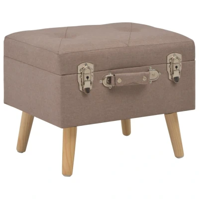 Afbeelding van Opbergkruk 40 cm stof bruin