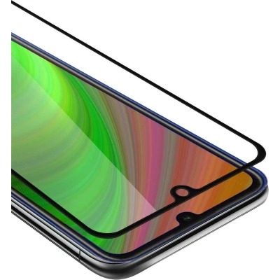 Afbeelding van Cadorabo Screenprotector geschikt voor Honor 8A 2020 Volledig scherm pantserfolie Beschermfolie in TRANSPARANT met ZWART Gehard (Tempered) display beschermglas 9H hardheid 3D Touch