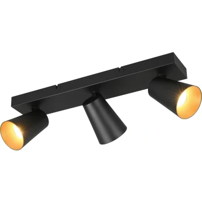 Afbeelding van TRIO SHARP Spot Zwart mat excl. 3x GU10 4.9W
