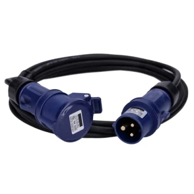 Afbeelding van Voxura CEE Kabel verlengkabel voor camping, boot, caravan, camper, stroomkabel, 3 polig, 230 V H07RN F 3G, 1,5 16/3 16 A, IP44, 5 m