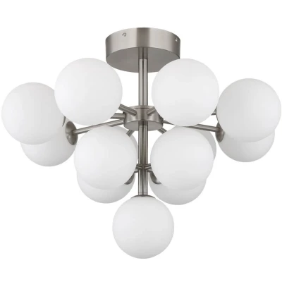 Afbeelding van Globo Nikkel plafondlamp Grappy 13 lichts 56143 13ND