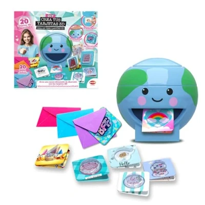 Afbeelding van Bizak Sticker Maker 63332666 3D kaarten, grappige machine voor het maken van unieke en gepersonaliseerde ansichtkaarten wenskaarten, cadeau meisjes jongens vanaf 6 jaar