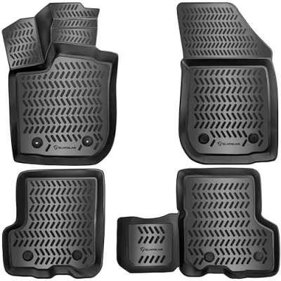 Afbeelding van Design 3D rubberen matten set voor Dacia Sandero II bouwjaar 2012 2020 extra hoge rand accessoires vloermatten
