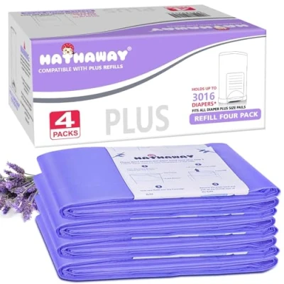 Afbeelding van Dekor Plus Refill 4 Pack, met nieuwe poedergeur houdt tot 2320 luiers past op luieremmers