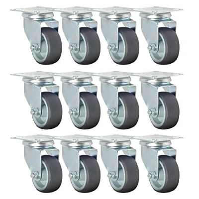 Afbeelding van Transportwielen, zwenkwielen 50 kg/rol, zwaarlastwielen, apparaatwielen mm, meubelwielen, apparaatwielen, zwaarlastwielen (12 stuks)