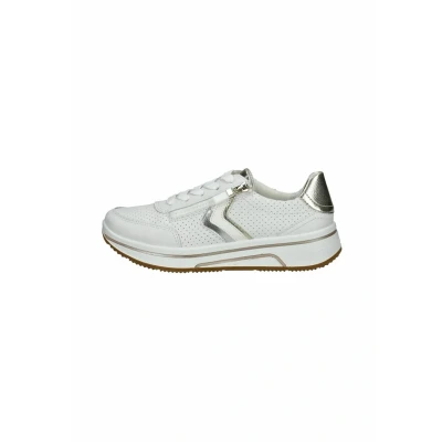 Afbeelding van ara Dames Sapporo sneakers, wit, zilver, Platina, 37,5 EU breed, Wit Zilver 37.5 Breed