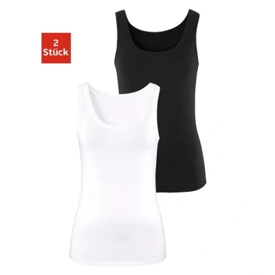 Afbeelding van Vivance Tanktop gemaakt van elastische katoenen stof, strandtop (Set 2)