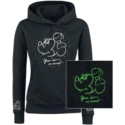 Afbeelding van Mickey &amp; Minnie Mouse So Sweet Trui met capuchon zwart M