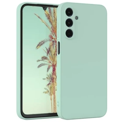 Afbeelding van EAZY CASE siliconen hoes voor Samsung Galaxy A15 zachte groen schokbestendige telefoonhoes beschermhoes met camerabescherming dunne premium bescherming cover