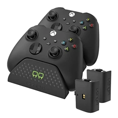 Afbeelding van Venom Dubbel oplaaddock met 2 X oplaadbare batterijpakketten zwart (Xbox Series &amp; S/Xbox One)