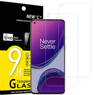 Afbeelding van NEW&#039;C 2 Stuks, Screen Protector voor OnePlus 8T, Gehard Glass Schermbeschermer Film 0.33 mm ultra transparant, resistent