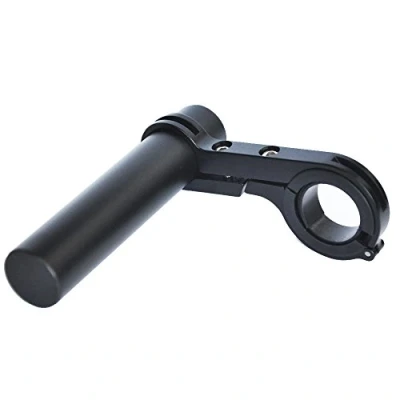 Afbeelding van UPANBIKE Fiets Stuur Extender Aluminium Beugel Extension voor Snelheidsmeter Mount Koplamp Zaklamp Lamp Houder (Zwart 10 cm Enkele klem)