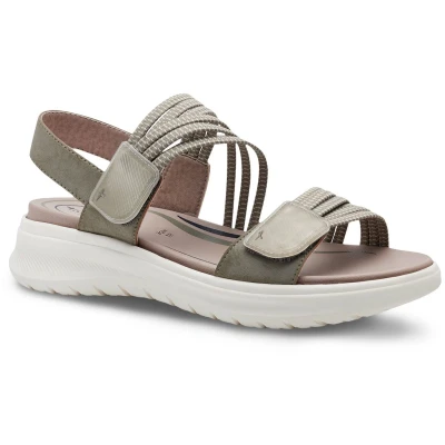 Afbeelding van Tamaris Outdoorsandalen, Dames, Maat: 39, Sage Textiel/ synthetisch