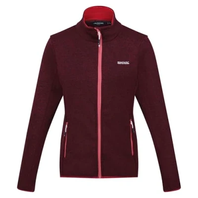 Afbeelding van Regatta Dames Newhill ademend fleece jack met volledige rits, 8, Burgnd (RmRd), Bordeaux