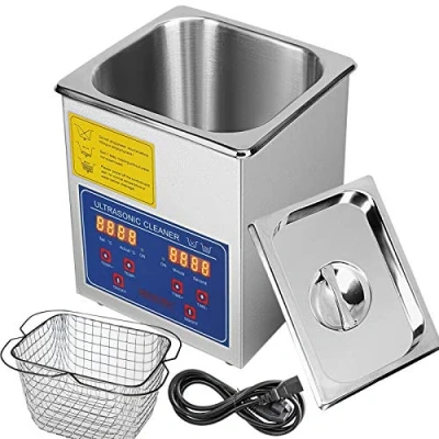 Afbeelding van VEVOR Ultrasone reiniger, 2 l, professioneel, roestvrij staal, multifunctioneel, met digitale timer, verwarming voor brillen, horloges, sieraden, laboratorium