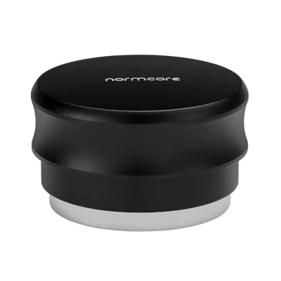 Afbeelding van Normcore 53.3mm Palm Tamper Espresso Ingebouwde Spring Barista Coffee Leveler Tool Roestvrij Staal Platte Basis Geanodiseerde Aluminium Stand Houder