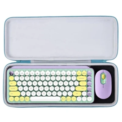 Afbeelding van Aenllosi Harde draagtas voor Logitech Pop Keys Mechanisch Draadloos Toetsenbord, Alleen Case (Paars)