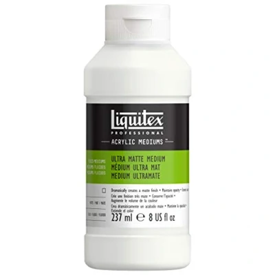 Afbeelding van Liquitex 5608 Professional Ultra Medium voor acrylverf, behoudt de dekking, rekt kleur uit tot tweemaal hoeveelheid, transparant Mat 237ml fles,