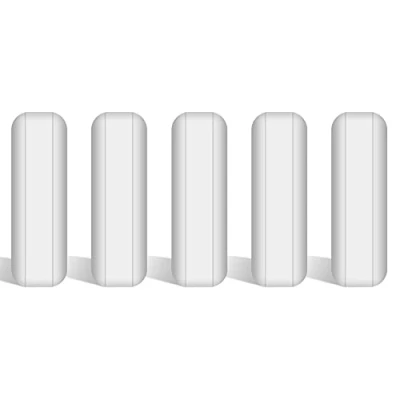 Afbeelding van stonylab 5 Pack PTFE Roerstaven Set, 25 mm Gecoat Roerstaafjes Roer Bar Set Magnetisch Witte Roermixer voor Roerders