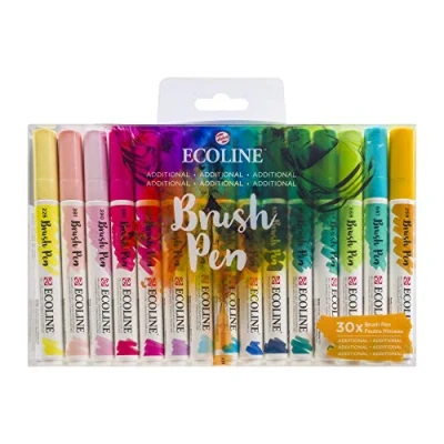 Afbeelding van Brushpen Talens Ecoline Additional set à 30 stuks
