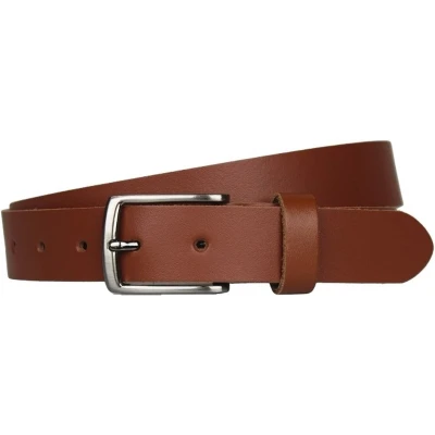 Afbeelding van Dames/heren riemen Leer Cognac Taillemaat: 80 riem kleine maten Leren maat Jeans