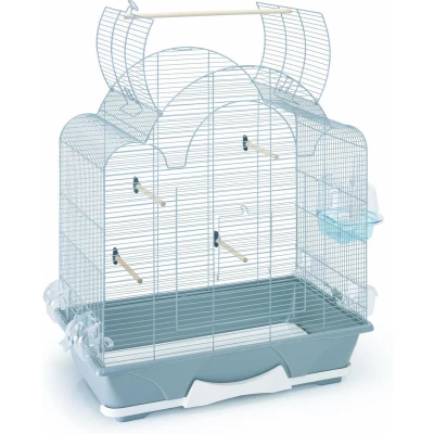 Afbeelding van Savic Vogelkooi Melodie 50 Open Vogelverblijven 64x38x73.5 cm Grijs Wit