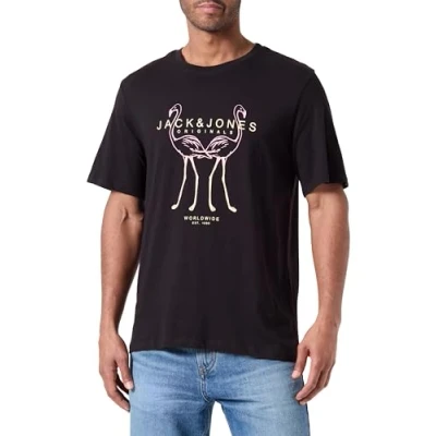 Afbeelding van JACK &amp; JONES JORLAFAYETTE Tee SS Crew Neck 2 FST, zwart, L
