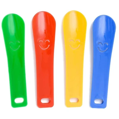 Afbeelding van Schoenlepel Glad oppervlak Set van 4 Kleurrijk Kunststof 15 cm